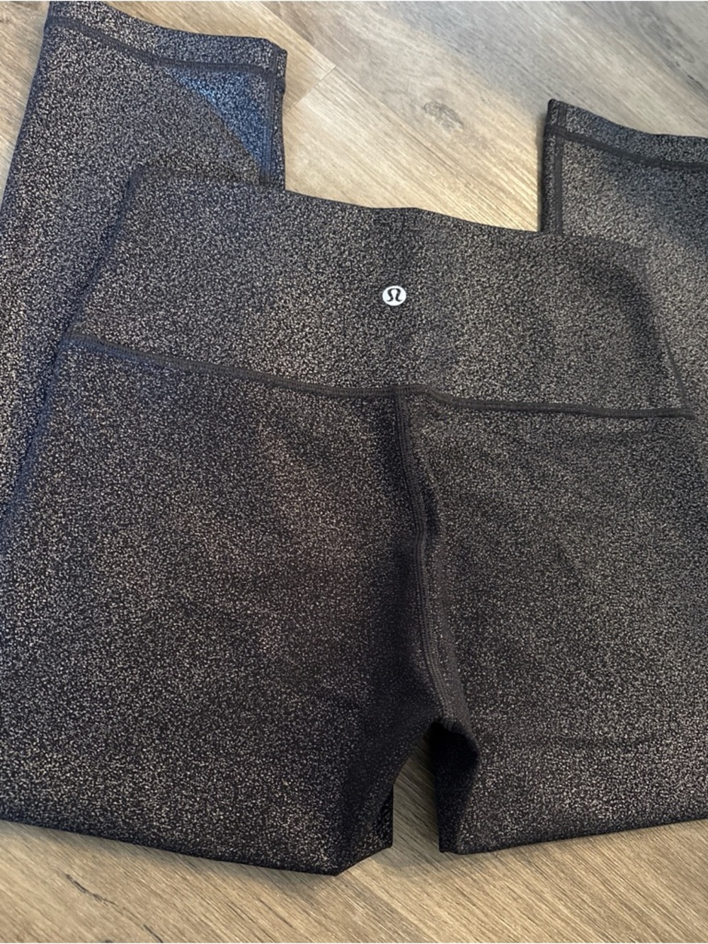 Lululemon Black Speckled High-Rise Capris